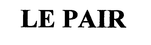 Trademark Logo LE PAIR