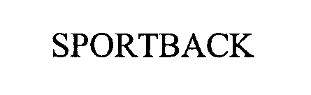 Trademark Logo SPORTBACK