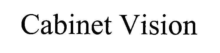 Trademark Logo CABINET VISION