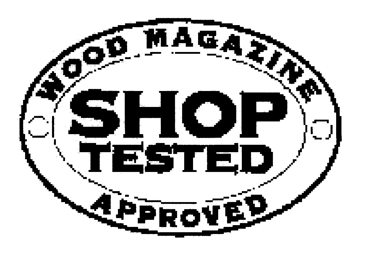 Trademark Logo SHOP TESTED WOOD MAGAZINE APPROVED