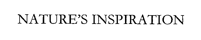 Trademark Logo NATURE'S INSPIRATION