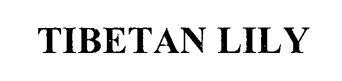 Trademark Logo TIBETAN LILY