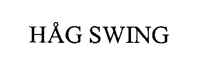 Trademark Logo HÅG SWING