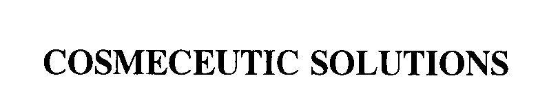 Trademark Logo COSMECEUTIC SOLUTIONS