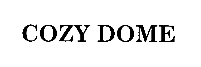 Trademark Logo COZY DOME