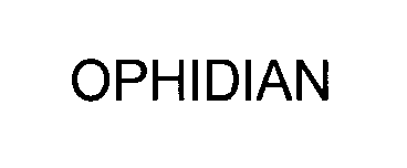 Trademark Logo OPHIDIAN