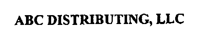 Trademark Logo ABC DISTRIBUTING, LLC