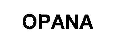 Trademark Logo OPANA