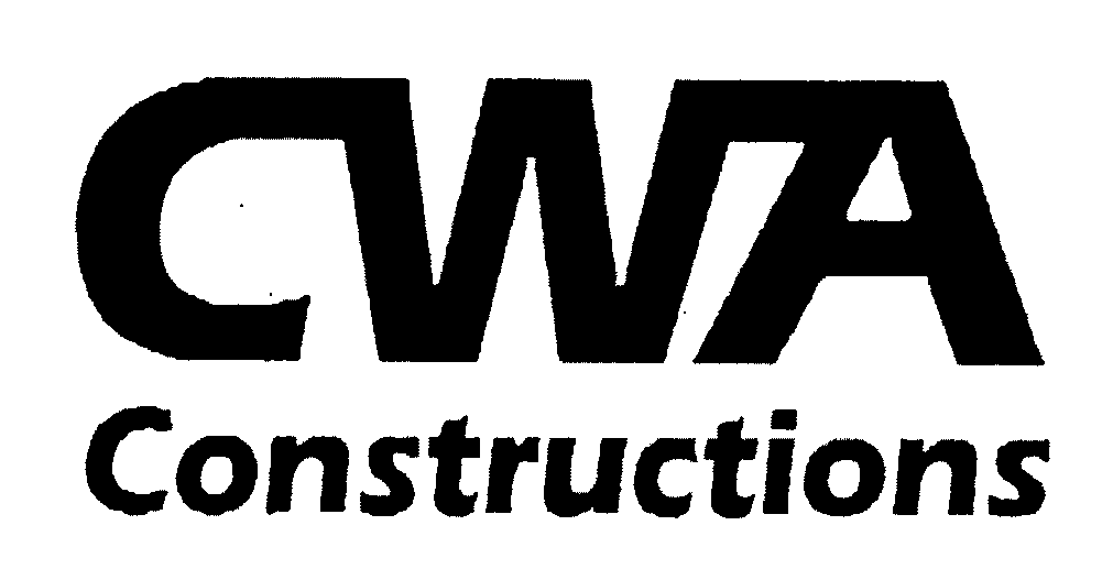 Trademark Logo CWA CONSTRUCTIONS