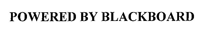 Trademark Logo POWERED BY BLACKBOARD