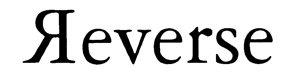 Trademark Logo REVERSE