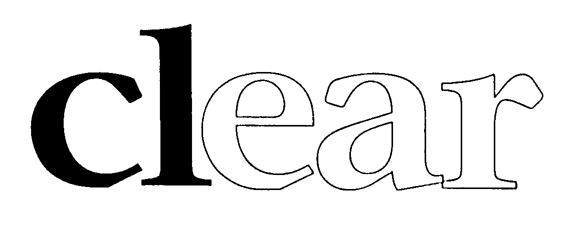 Trademark Logo CLEAR