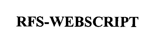 Trademark Logo RFS-WEBSCRIPT