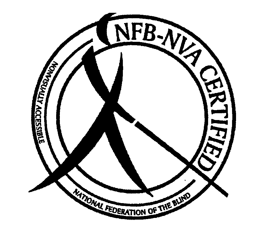 Trademark Logo NFB-NVA CERTIFIED NONVISUALLY ACCESSIBLE NATIONAL FEDERATION OF THE BLIND