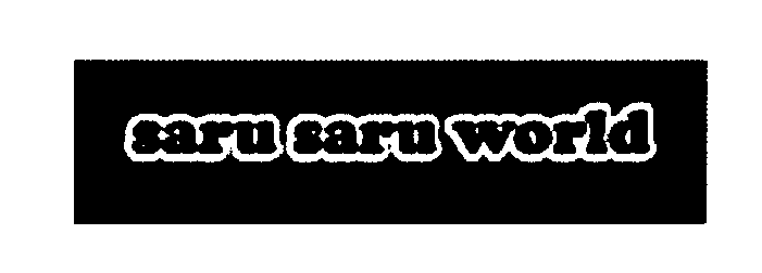 Trademark Logo SARU SARU WORLD
