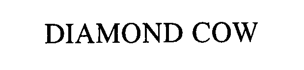 Trademark Logo DIAMOND COW