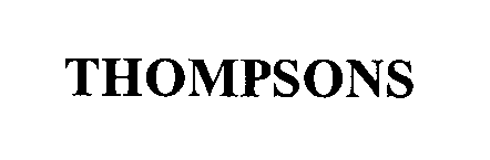 Trademark Logo THOMPSONS