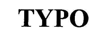 Trademark Logo TYPO