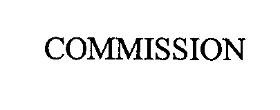 Trademark Logo COMMISSION