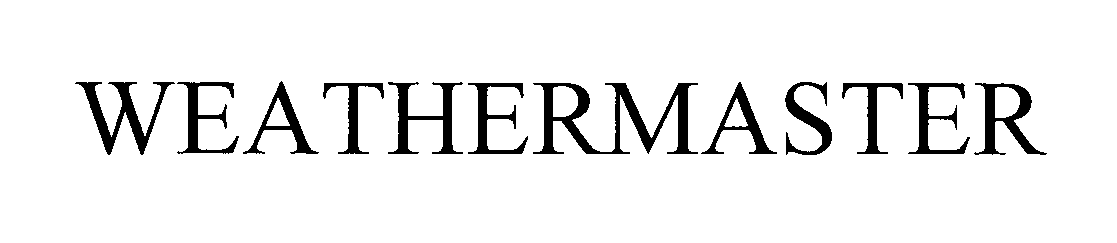Trademark Logo WEATHERMASTER