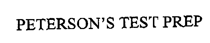 Trademark Logo PETERSON'S TEST PREP