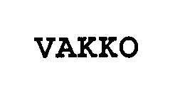 Trademark Logo VAKKO