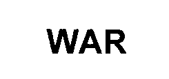 Trademark Logo WAR