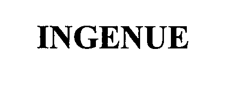 Trademark Logo INGENUE