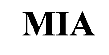 Trademark Logo MIA