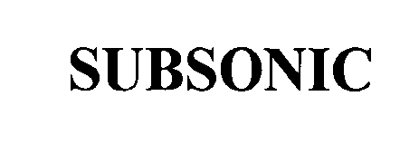 Trademark Logo SUBSONIC