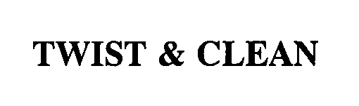 Trademark Logo TWIST & CLEAN