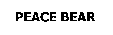 Trademark Logo PEACE BEAR