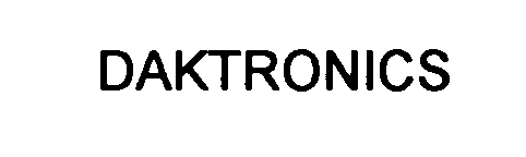 Trademark Logo DAKTRONICS