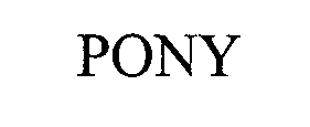 Trademark Logo PONY