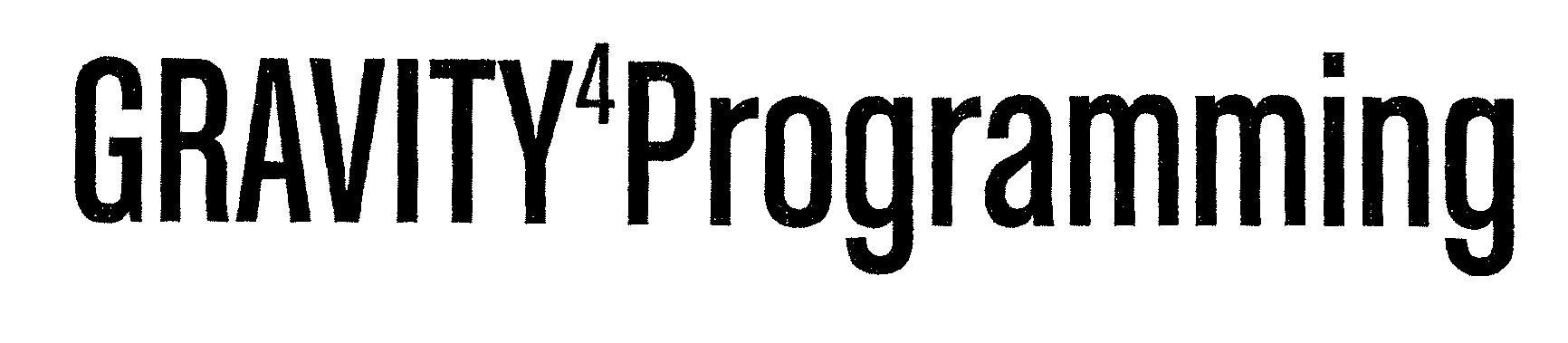 Trademark Logo GRAVITY4PROGRAMMING