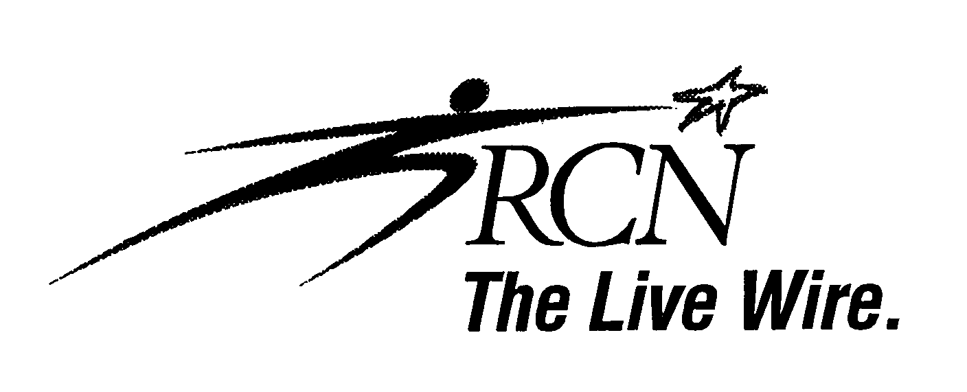 Trademark Logo RCN THE LIVE WIRE.