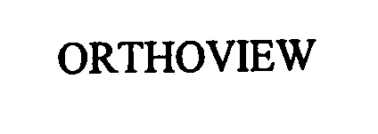 Trademark Logo ORTHOVIEW