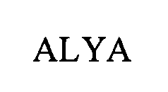 Trademark Logo ALYA