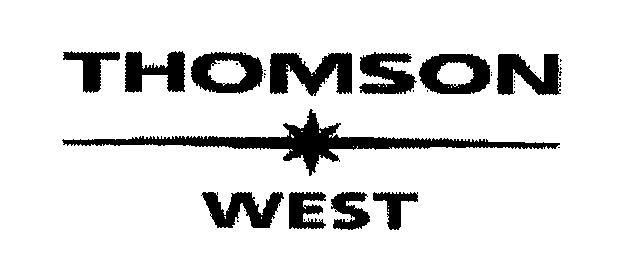 Trademark Logo THOMSON WEST