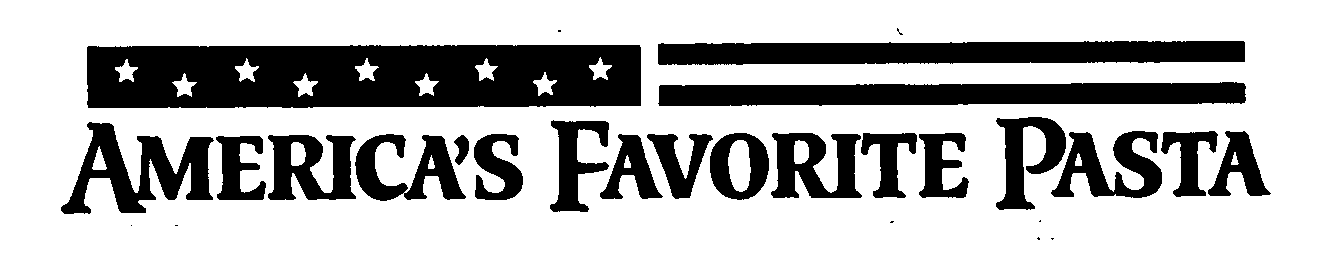 Trademark Logo AMERICA'S FAVORITE PASTA