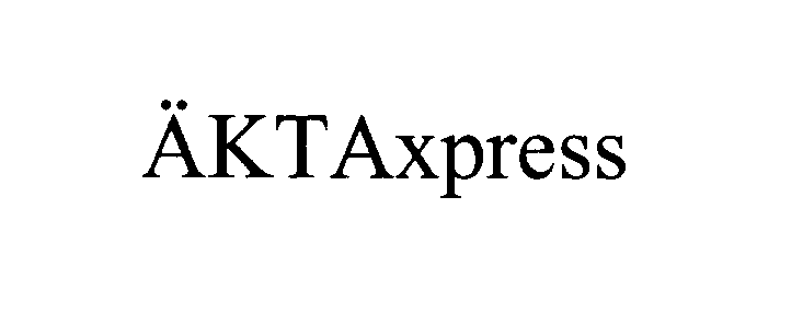 Trademark Logo ÄKTAXPRESS