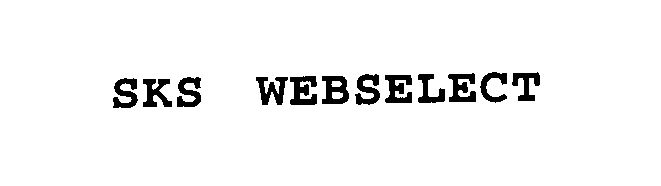 Trademark Logo SKS WEBSELECT