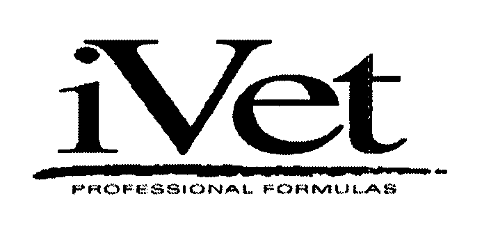 Trademark Logo IVET PROFESSIONAL FORMULAS