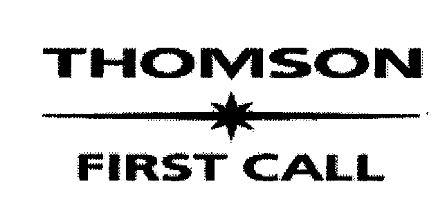  THOMSON FIRST CALL