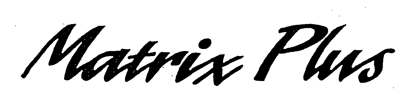 Trademark Logo MATRIX PLUS