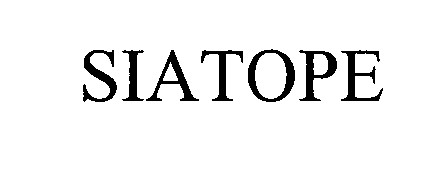 Trademark Logo SIATOPE