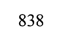 Trademark Logo 838