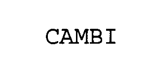 Trademark Logo CAMBI