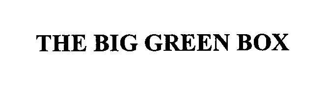 Trademark Logo THE BIG GREEN BOX