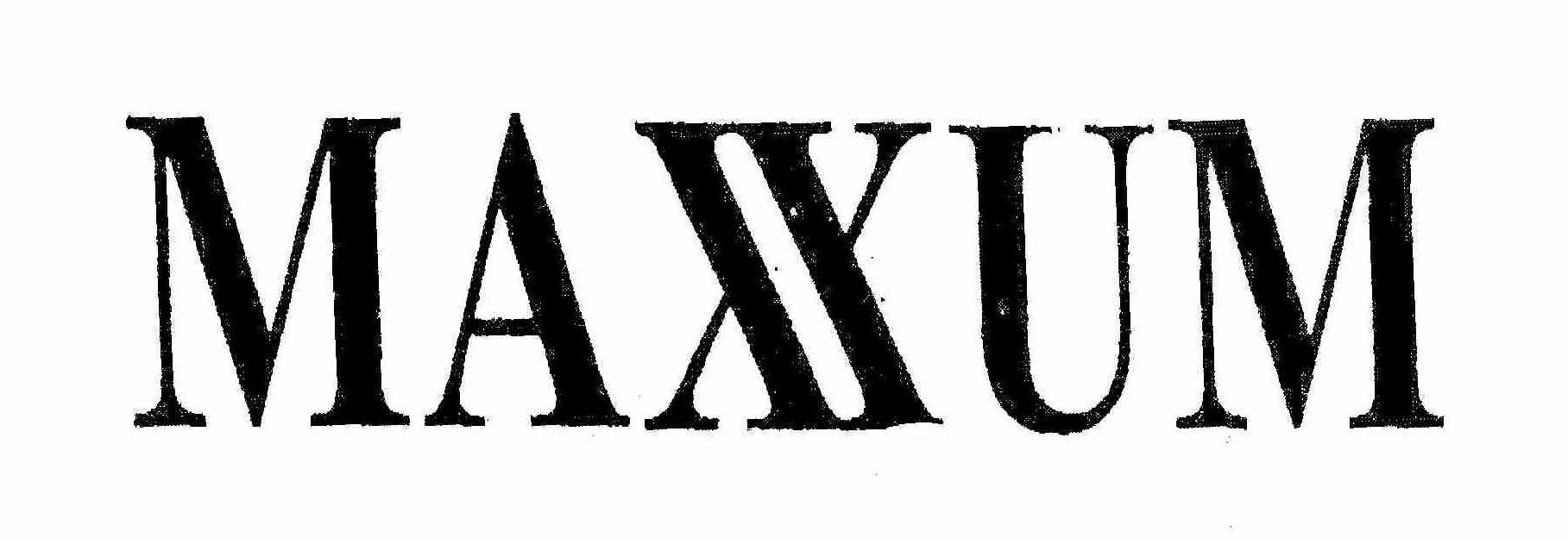 Trademark Logo MAXXUM